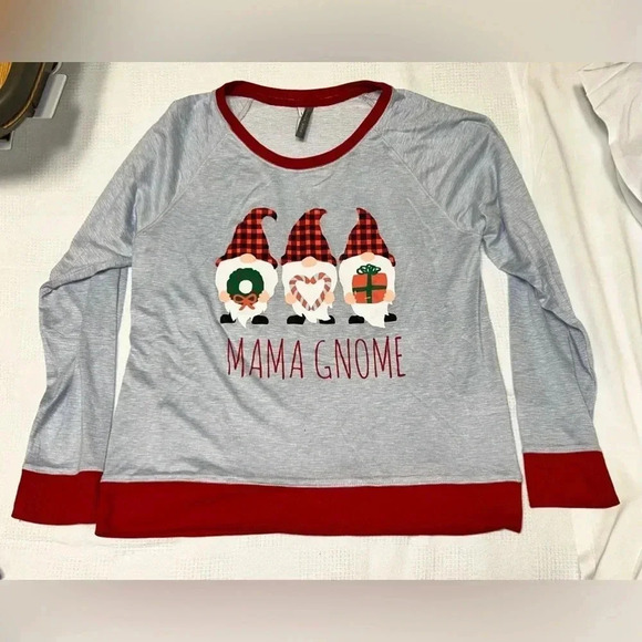 JACLYN INTIMATES Mama Gnome Christmas Pajama Set. Size Large. Festive🎄NWTS!! - Picture 4 of 11